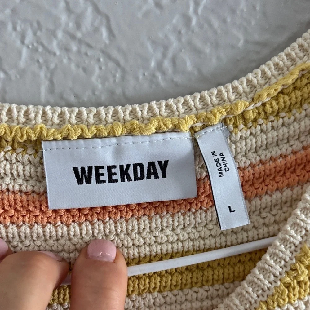 Weekday Multicolor Striped Tank Top - Picture 3 of 5